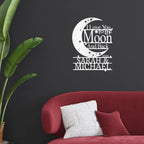 I Love You to the Moon and Back Personalized Metal Wall Art Sign