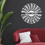Windmill Custom Name Steel Wall Sign Metal Art