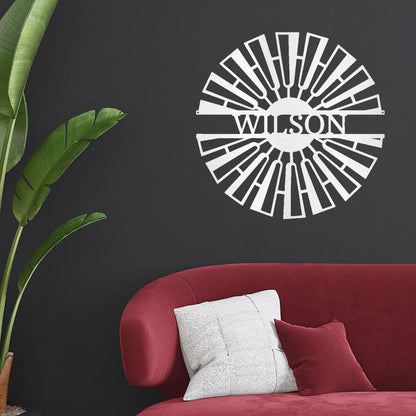 Windmill Custom Name Steel Wall Sign Metal Art - Mallard Moon Gift Shop