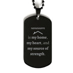 Mississippi is my home Gifts, Lovely Mississippi Birthday Christmas Black Dog Tag For People from Mississippi, Men, Women, Friends