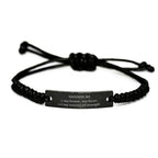 Missouri is my home Gifts, Lovely Missouri Birthday Christmas Black Rope Bracelet For People from Missouri, Men, Women, Friends