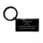 Missouri is my home Gifts, Lovely Missouri Birthday Christmas Keychain For People from Missouri, Men, Women, Friends