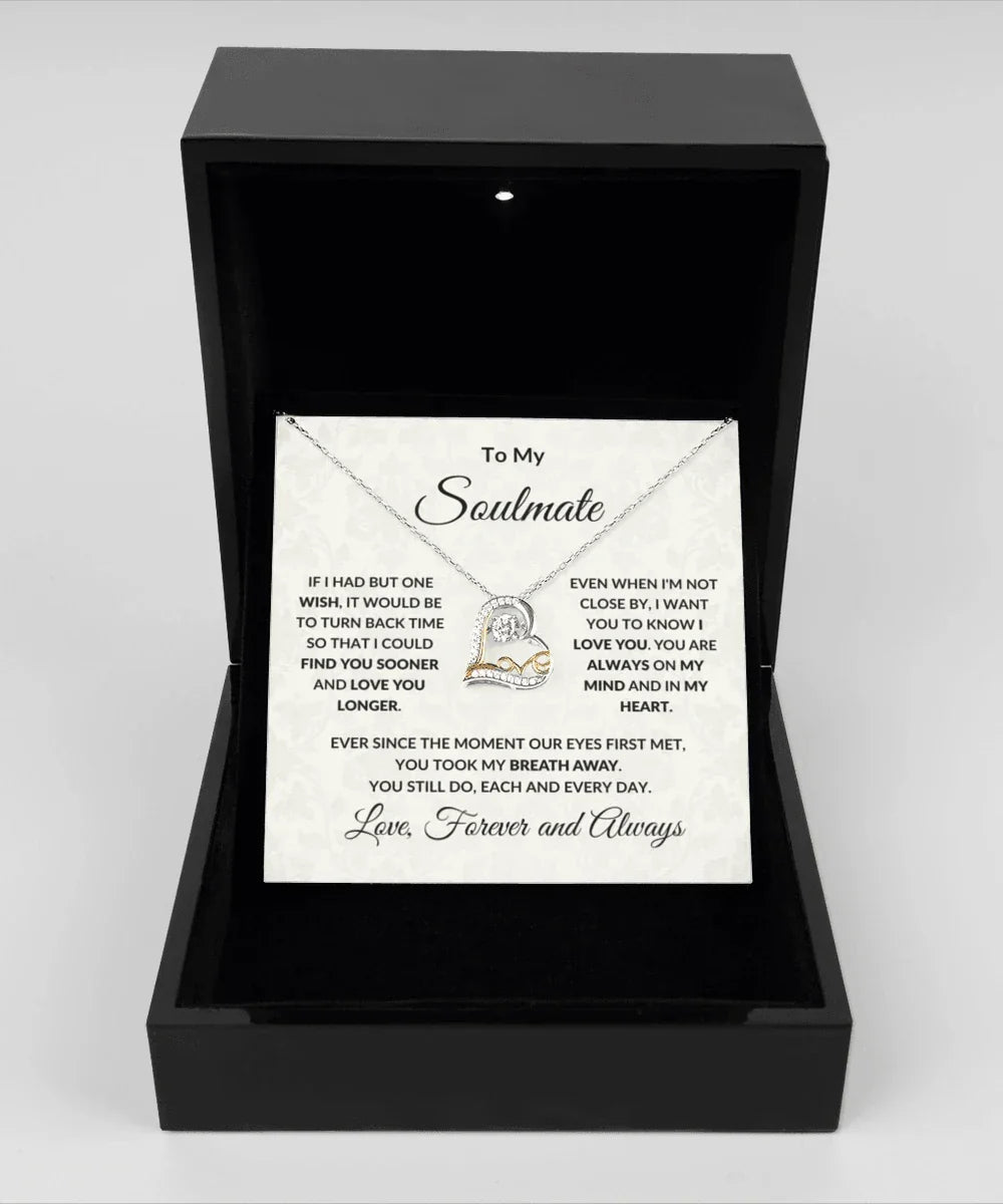 Gift for Soulmate - Always in My Heart Necklace