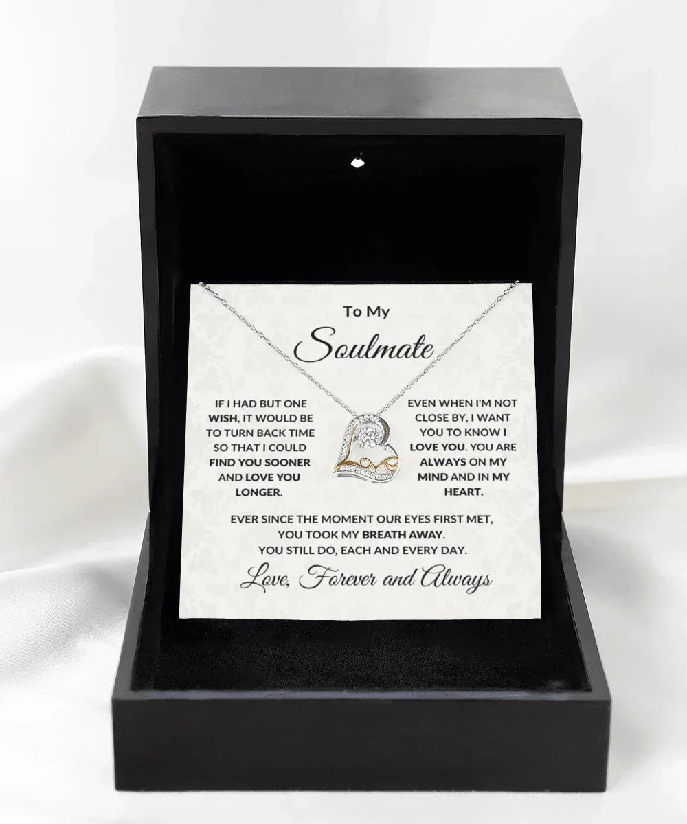 Gift for Soulmate - Always in My Heart Necklace