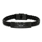 Mom Braided Leather Bracelet, Everyone wishes they had, Inspirational Bracelet For Mom, Mom Gifts, Birthday Christmas Unique Gifts For Mom