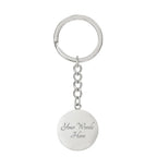 Mom We Love You So Much – Gold on Black Engraved Circle Keychain | Elegant Mother’s Day & Birthday Gift