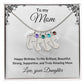 Mother Birthday Custom Engraved Birthstone Baby Feet Charm Necklace - Mallard Moon Gift Shop