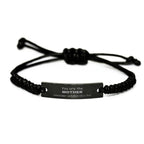 Mother Black Rope Bracelet, Everyone wishes they had, Inspirational Bracelet For Mother, Mother Gifts, Birthday Christmas Unique Gifts For Mother