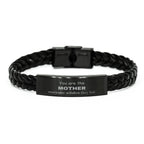Mother Braided Leather Bracelet, Everyone wishes they had, Inspirational Bracelet For Mother, Mother Gifts, Birthday Christmas Unique Gifts For Mother