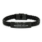 Mother-In-Law Braided Leather Bracelet, Everyone wishes they had, Inspirational Bracelet For Mother-In-Law, Mother-In-Law Gifts, Birthday Christmas Unique Gifts For Mother-In-Law
