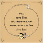 Mother-In-Law Sunflower Bracelet, Everyone wishes they had, Inspirational Bracelet For Mother-In-Law, Mother-In-Law Gifts, Birthday Christmas Unique Gifts For Mother-In-Law