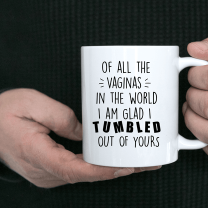 Rudely Funny Personalized Mother's Day Gift from Daughter or Son of All the Vaginas - Mallard Moon Gift Shop