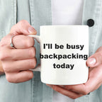Funny Backpacking Ceramic Coffee Mug