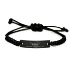 Nana Black Rope Bracelet, Everyone wishes they had, Inspirational Bracelet For Nana, Nana Gifts, Birthday Christmas Unique Gifts For Nana
