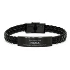 Nana Braided Leather Bracelet, Everyone wishes they had, Inspirational Bracelet For Nana, Nana Gifts, Birthday Christmas Unique Gifts For Nana