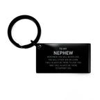 Nephew Gifts, To My Nephew Remember, you will never lose. You will either WIN or LEARN, Keepsake Keychain For Nephew Engraved, Birthday Christmas Gifts Ideas For Nephew X-mas Gifts