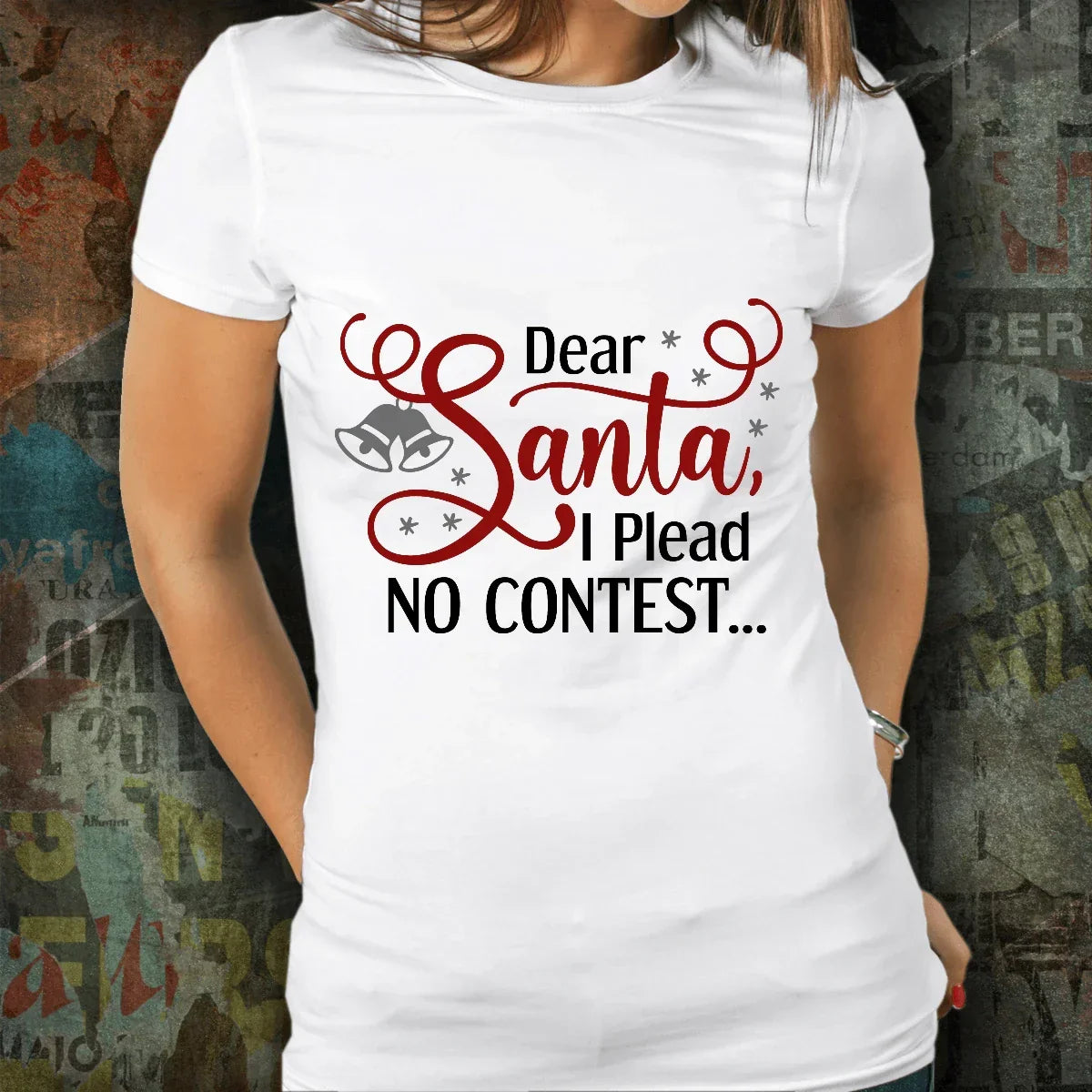 Funny Santa Tee Shirt - I plead no contest