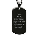 Ohio is my home Gifts, Lovely Ohio Birthday Christmas Black Dog Tag For People from Ohio, Men, Women, Friends