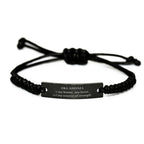 Oklahoma is my home Gifts, Lovely Oklahoma Birthday Christmas Black Rope Bracelet For People from Oklahoma, Men, Women, Friends