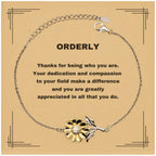 Orderly Sunflower Bracelet - Thanks for being who you are - Birthday Christmas Jewelry Gifts Coworkers Colleague Boss