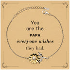Papa Sunflower Bracelet, Everyone wishes they had, Inspirational Bracelet For Papa, Papa Gifts, Birthday Christmas Unique Gifts For Papa