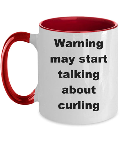Funny Curling Ceramic Coffee Mug - Mallard Moon Gift Shop