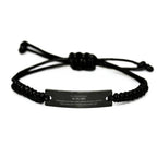 Remarkable Actuary Gifts, Your dedication and hard work, Inspirational Birthday Christmas Unique Black Rope Bracelet For Actuary, Coworkers, Men, Women, Friends