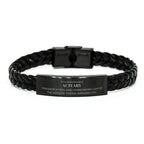 Remarkable Actuary Gifts, Your dedication and hard work, Inspirational Birthday Christmas Unique Braided Leather Bracelet For Actuary, Coworkers, Men, Women, Friends