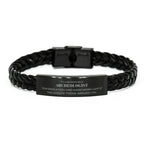 Remarkable Archeologist Gifts, Your dedication and hard work, Inspirational Birthday Christmas Unique Braided Leather Bracelet For Archeologist, Coworkers, Men, Women, Friends
