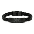 Remarkable Artist Gifts, Your dedication and hard work, Inspirational Birthday Christmas Unique Braided Leather Bracelet For Artist, Coworkers, Men, Women, Friends