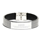 Remarkable Assistant Gifts, Your dedication and hard work, Inspirational Birthday Christmas Unique Stainless Steel Bracelet For Assistant, Coworkers, Men, Women, Friends