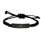 Remarkable Barber Gifts, Your dedication and hard work, Inspirational Birthday Christmas Unique Black Rope Bracelet For Barber, Coworkers, Men, Women, Friends