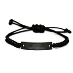 Remarkable Biologist Gifts, Your dedication and hard work, Inspirational Birthday Christmas Unique Black Rope Bracelet For Biologist, Coworkers, Men, Women, Friends