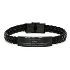 Remarkable Chef Gifts, Your dedication and hard work, Inspirational Birthday Christmas Unique Braided Leather Bracelet For Chef, Coworkers, Men, Women, Friends