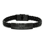 Remarkable Chemist Gifts, Your dedication and hard work, Inspirational Birthday Christmas Unique Braided Leather Bracelet For Chemist, Coworkers, Men, Women, Friends