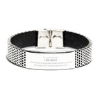 Remarkable Chemist Gifts, Your dedication and hard work, Inspirational Birthday Christmas Unique Stainless Steel Bracelet For Chemist, Coworkers, Men, Women, Friends