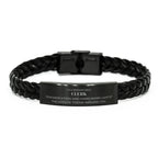 Remarkable Clerk Gifts, Your dedication and hard work, Inspirational Birthday Christmas Unique Braided Leather Bracelet For Clerk, Coworkers, Men, Women, Friends