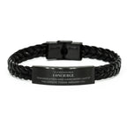 Remarkable Concierge Gifts, Your dedication and hard work, Inspirational Birthday Christmas Unique Braided Leather Bracelet For Concierge, Coworkers, Men, Women, Friends