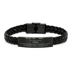 Remarkable Cook Gifts, Your dedication and hard work, Inspirational Birthday Christmas Unique Braided Leather Bracelet For Cook, Coworkers, Men, Women, Friends