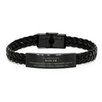 Remarkable Dancer Gifts, Your dedication and hard work, Inspirational Birthday Christmas Unique Braided Leather Bracelet For Dancer, Coworkers, Men, Women, Friends
