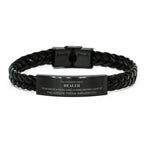 Remarkable Dealer Gifts, Your dedication and hard work, Inspirational Birthday Christmas Unique Braided Leather Bracelet