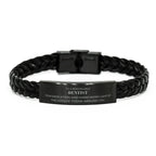 Remarkable Dentist Gifts, Your dedication and hard work, Inspirational Birthday Christmas Unique Braided Leather Bracelet For Dentist, Coworkers, Men, Women, Friends