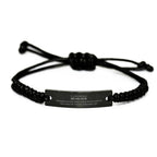 Remarkable Designer Gifts, Your dedication and hard work, Inspirational Birthday Christmas Unique Black Rope Bracelet For Designer, Coworkers, Men, Women, Friends