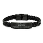Remarkable Developer Gifts, Your dedication and hard work, Inspirational Birthday Christmas Unique Braided Leather Bracelet For Developer, Coworkers, Men, Women, Friends