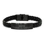 Remarkable Drafter Gifts, Your dedication and hard work, Inspirational Birthday Christmas Unique Braided Leather Bracelet For Drafter, Coworkers, Men, Women, Friends