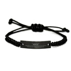 Remarkable Driver Gifts, Your dedication and hard work, Inspirational Birthday Christmas Unique Black Rope Bracelet For Driver, Coworkers, Men, Women, Friends