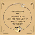 Remarkable EMT Gifts, Your dedication and hard work, Inspirational Birthday Christmas Unique Sunflower Bracelet For EMT, Coworkers, Men, Women, Friends
