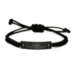 Remarkable Engineer Gifts, Your dedication and hard work, Inspirational Birthday Christmas Unique Black Rope Bracelet For Engineer, Coworkers, Men, Women, Friends