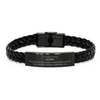 Remarkable Guide Gifts, Your dedication and hard work, Inspirational Birthday Christmas Unique Braided Leather Bracelet For Guide, Coworkers, Men, Women, Friends
