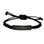 Remarkable Health and Safety Engineer Gifts, Your dedication and hard work, Inspirational Birthday Christmas Unique Black Rope Bracelet For Health and Safety Engineer, Coworkers, Men, Women, Friends